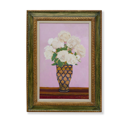 Peonies on Pink by John Funt, 2024 (43" x 32")