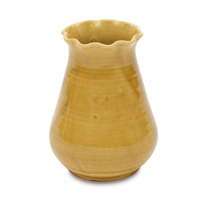 Ruffle Vase (Gold - 8"H)