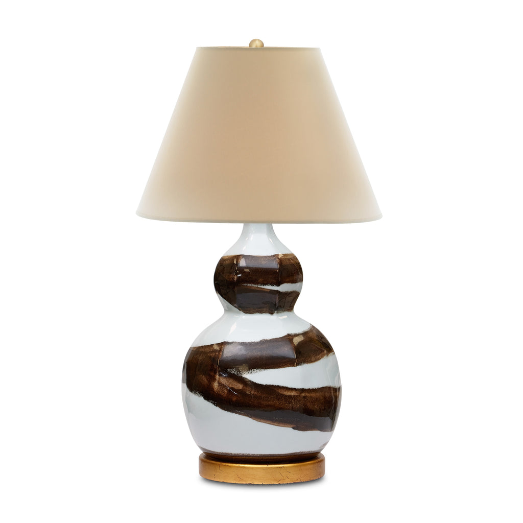 small brush stroke lamp (brown)