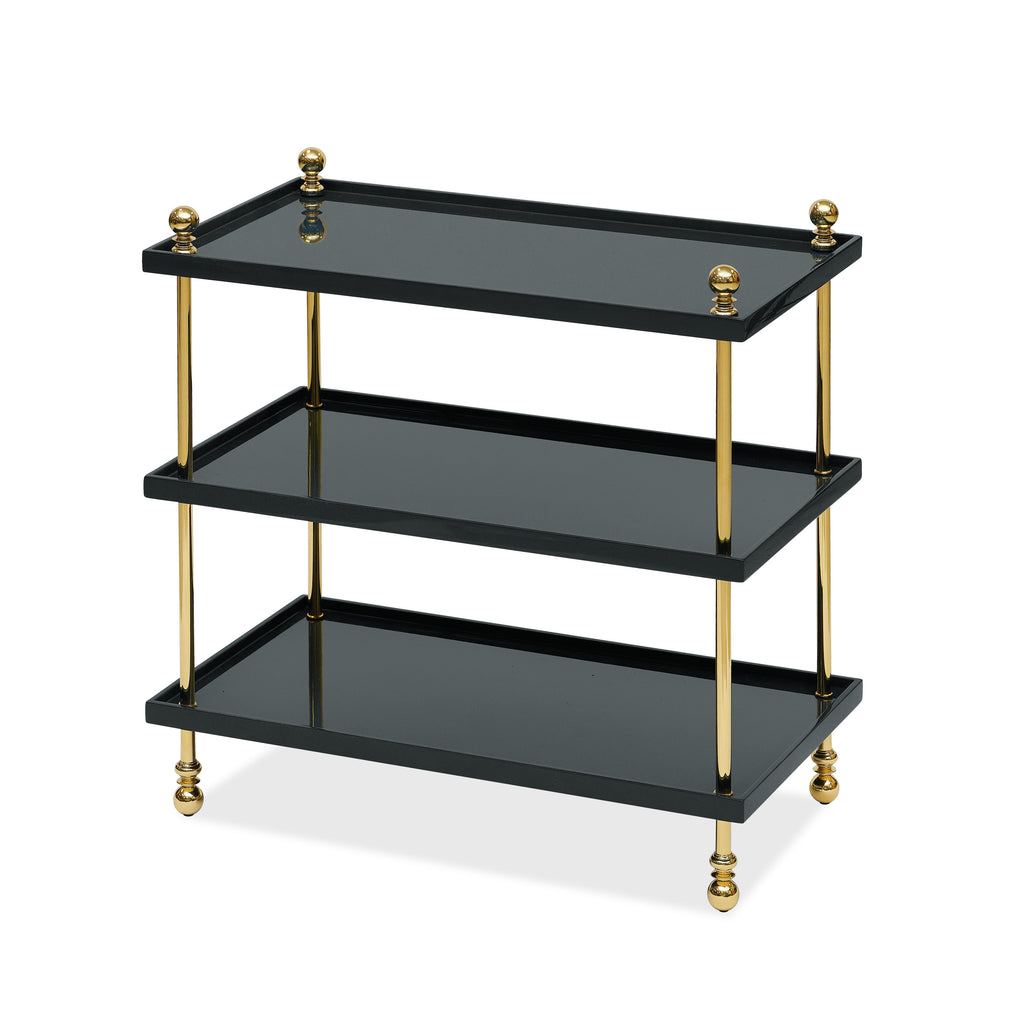 tiered drinks table (black)