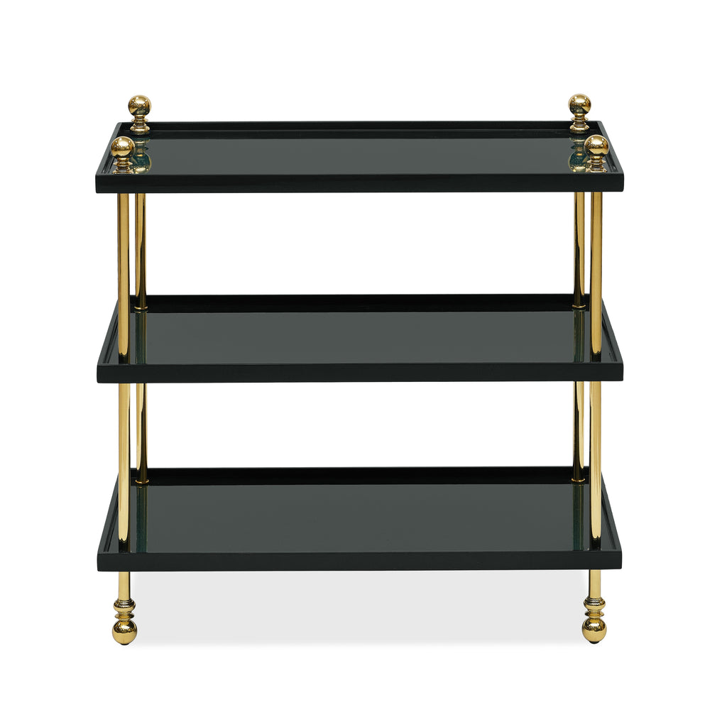 tiered drinks table (black)