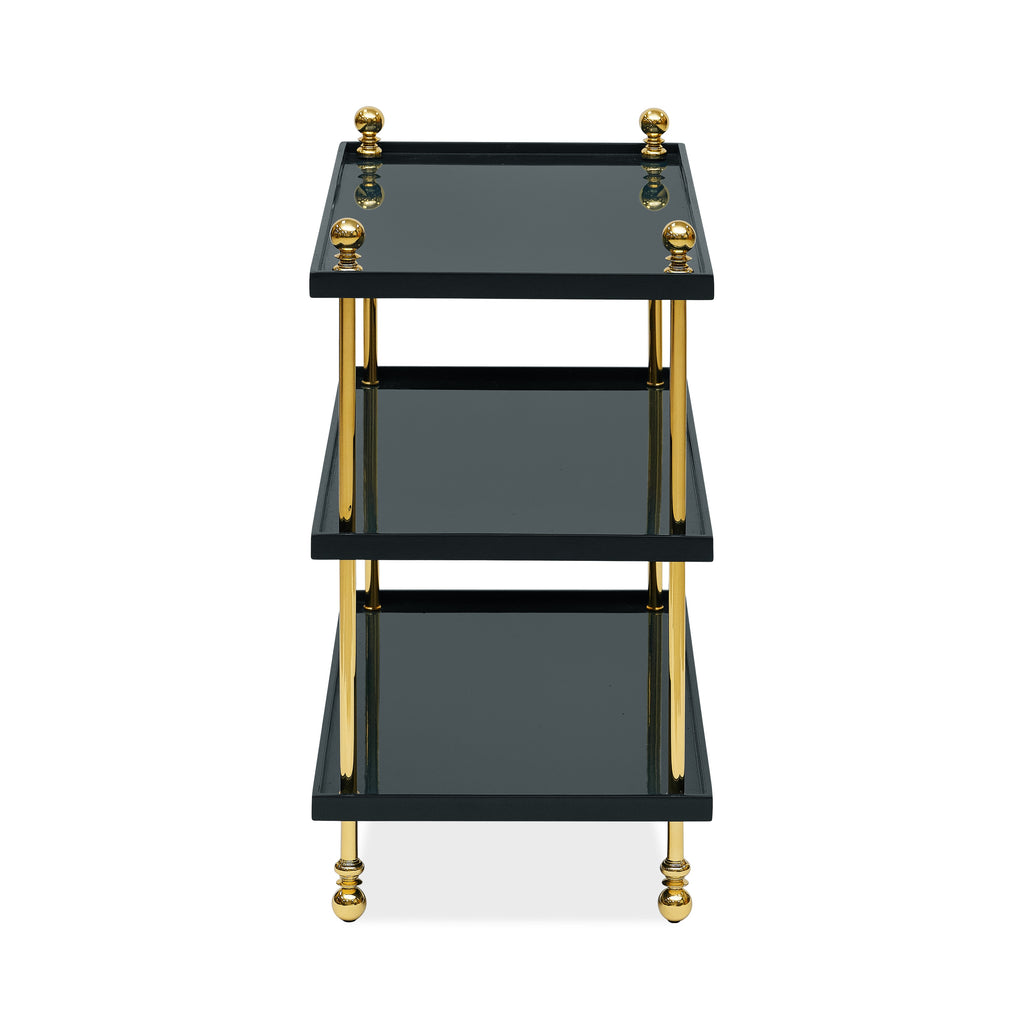 tiered drinks table (black)