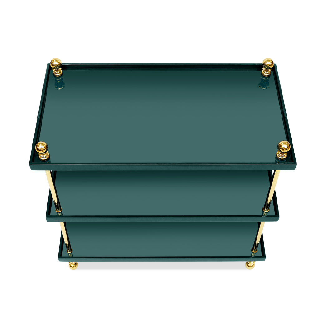 tiered drinks table (green marine)