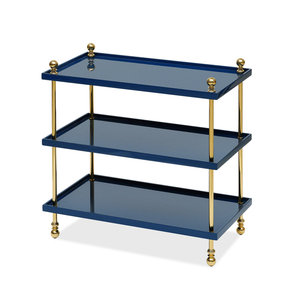 tiered drinks table (marine blue)