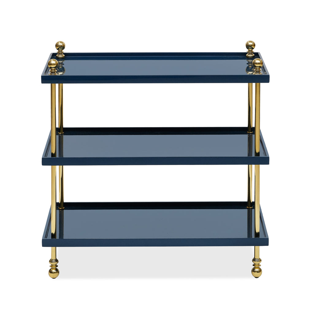 tiered drinks table (marine blue)