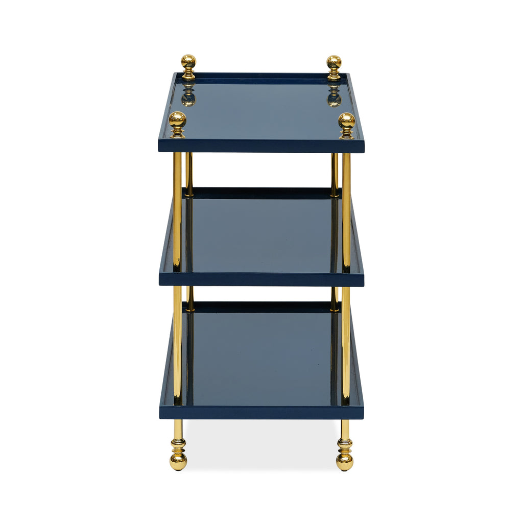 tiered drinks table (marine blue)