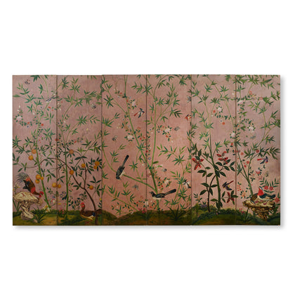19th Century Chinese Six Panel Screen, 133" x 75"